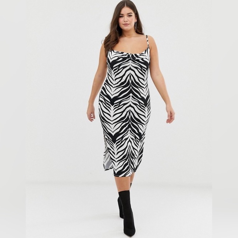 ‼️MOVING SALE‼️ASOS zebra slip dress